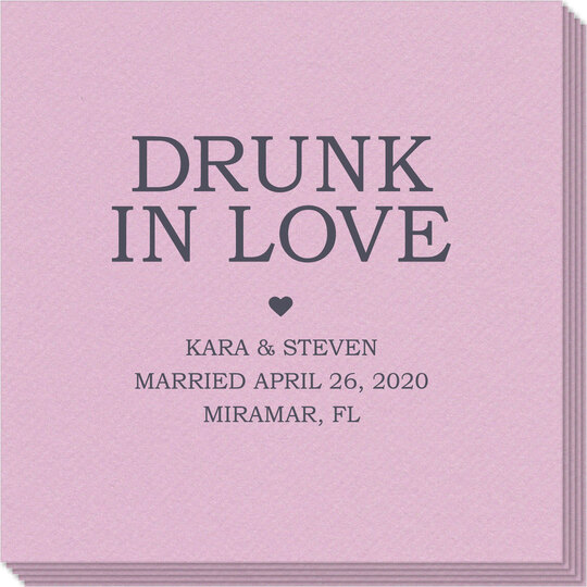 Drunk in Love Linen Like Napkins